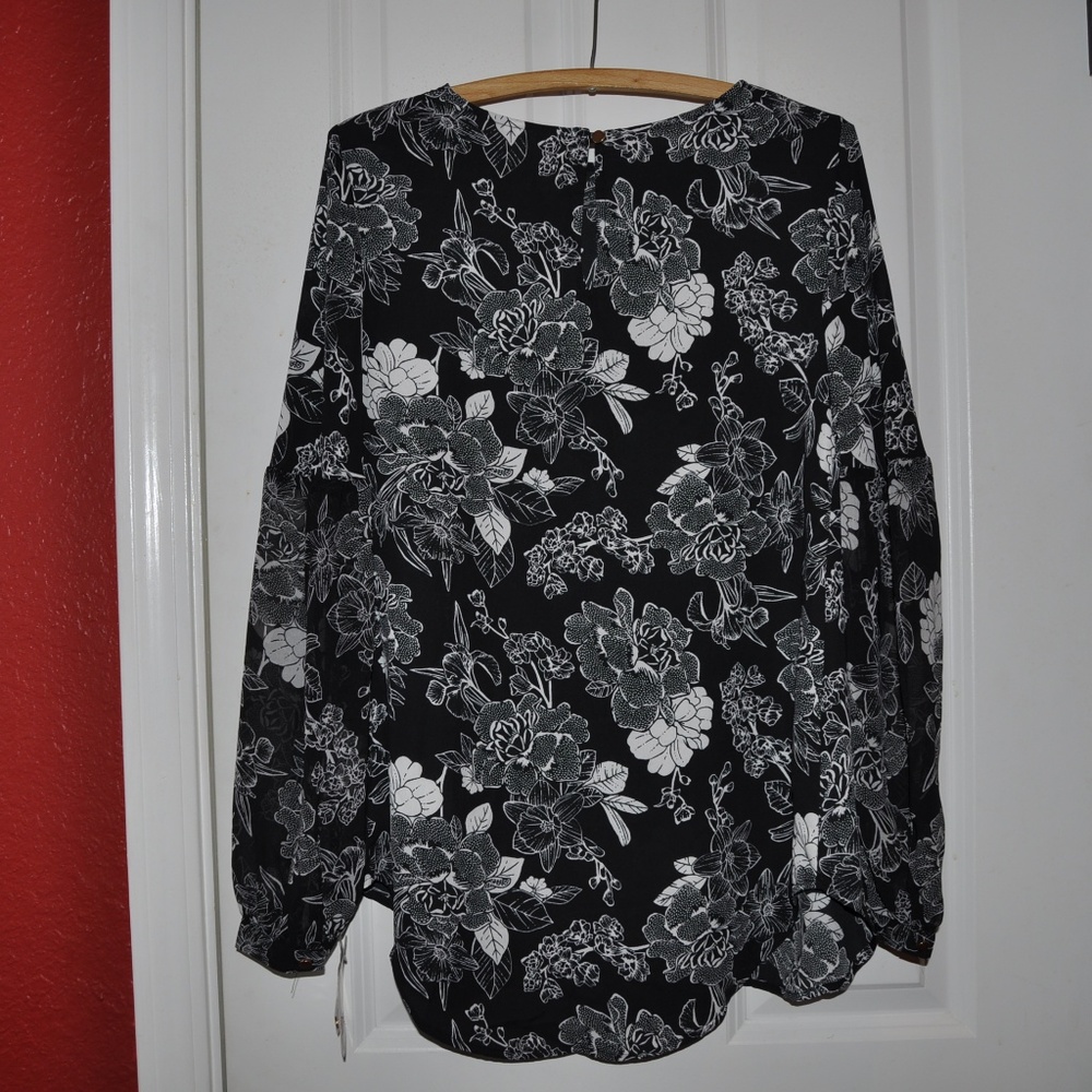 New ISABEL MATERNITY Printed Long Sleeve Blouse - Picture 5 of 8